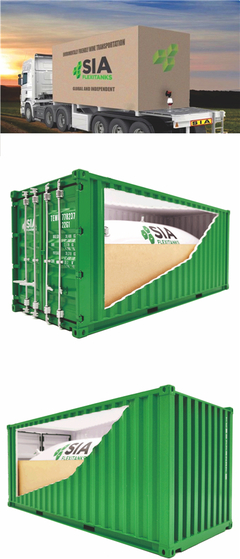 SIA液袋20GP1:20货柜模型及移动厕所 海艺坊模型工厂的创新之作